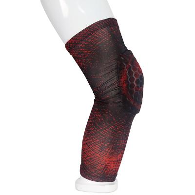 China Custom Adult High Elastic Sports Basketball Volleyball Running Shin Pads Breathable Rolling Knee Rise for sale