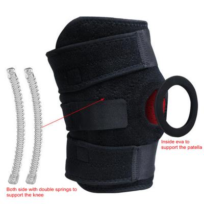 China 2021 Amazon High Elastic Factory High Elastic Knee Brace With Pad And Basketball Knee Pad Elastic Spring for sale