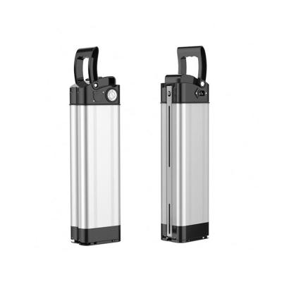 China 250w-350w 390*110*76 Electric Bike Applications Model Silver Fish 36v 10ah Lithium Ion Battery (mm) for sale