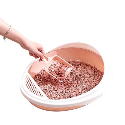 China Convenient Semi-Closed Cat Litter Tray for Cats Keep Your Home Clean and Fresh for sale