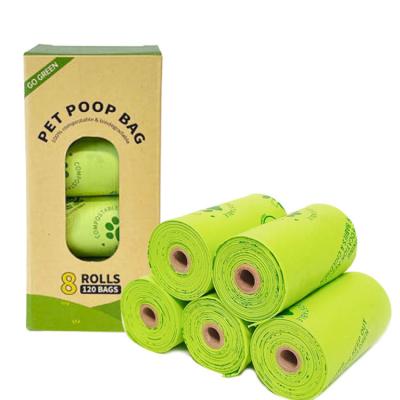 China Eco-Friendly Biodegradable Pets Poop Bags Compostable Alternative for Cat Dog Waste for sale