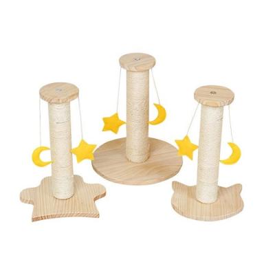 China Wood Cat Tree Keep Your Cats Entertained and Healthy with Small Sisal Scratching Post for sale