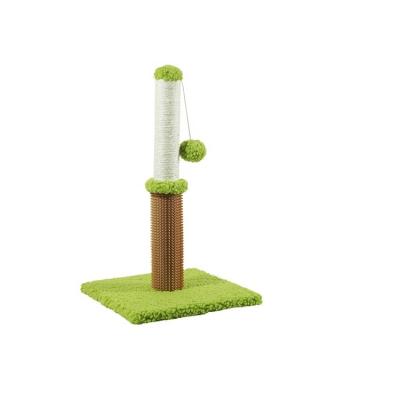 China Multifunctional Cat Kitten Scratch Post with Massage Pole and Pet Toys in Living Room for sale