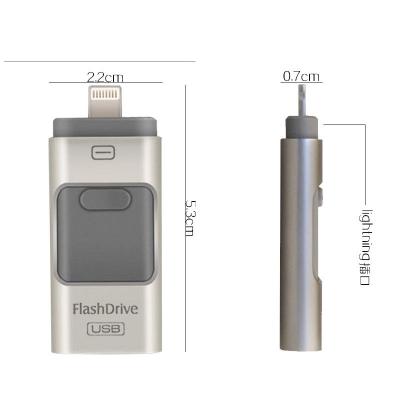 China Metal 3 in 1 Android and IOS Usb Flash Drive High Speed ​​and Real Capacity 16gb Otg Usb Memory Stick for sale