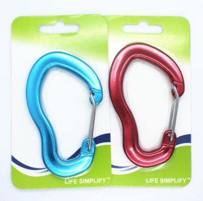 China 2021 Promotional Gift Wiregate Carabiners Carabiners Aluminum Snagless Lightweight Main Gift for sale