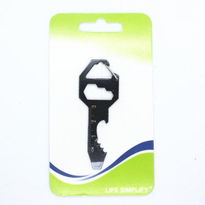 China Promotion Gift Multi Key Chain Bottle Opener Tool Include Cutter Etc. Metric Ruler Cord Wrench Screwdriver for sale