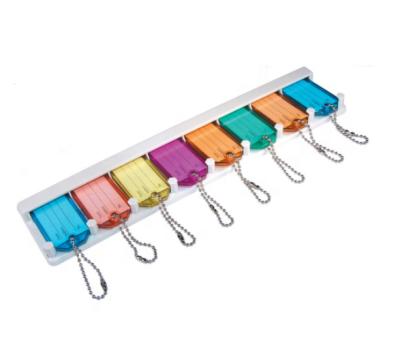 China Promotion Gift 8Key Assorted Colors Wall Tag And Organizer Mounted Key Holder for sale