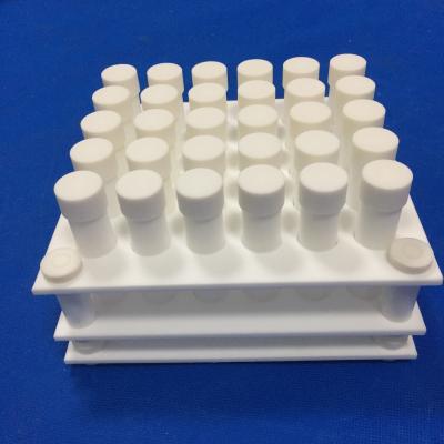 China Customizable PTFE Test Tube Rack With Corrosion Resistance / Tolerance zu verkaufen