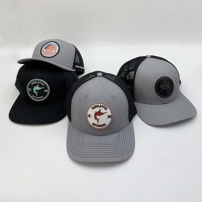 China COMMON Oem Custom Logo polyester cap inside mesh 6 panel Richardson 112 trucker hat with rope for sale