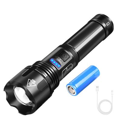 China USB Super Light P50 Smart Sensor Rechargeable 18650 or 26650 Battery IPX4 Waterproof Zoomable Flashlight for sale