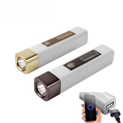 China Powerbank rechargeable flashlight EDC mini linterna led bolsillo with powerbank for sale