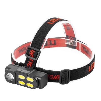 China Emergency 18650 Led Headlight 3 Watt COB Led Rechargeable Head Lamp Four Modes Led Head Lamp Torch Headlight for sale