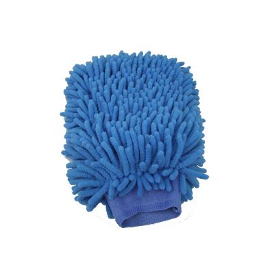 China Chenille Eco-Friendly Microfiber Glove Custom Logo Car Wash Mitt Auto Detailing Glove for sale