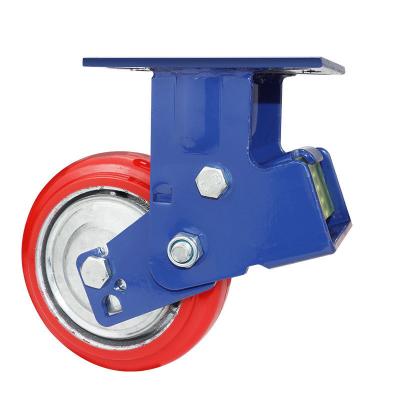 China Medium duty schokabsorptie wiel met een diameter van 100 mm en een maximale belasting van 350 kg Te koop