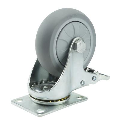 China TPR Caster Wheel 2 Inch / 3 Inch / 4 Inch for Material Handling Equipment for sale