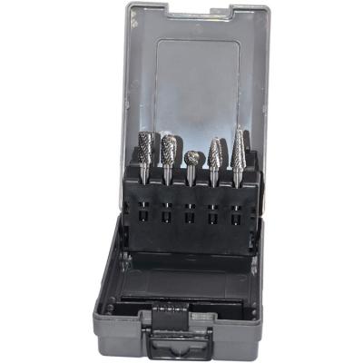 China 10 PCS Blue Box Promotion Grinding Tungsten Carbide Rotary Burr Set for Tool Parts for sale