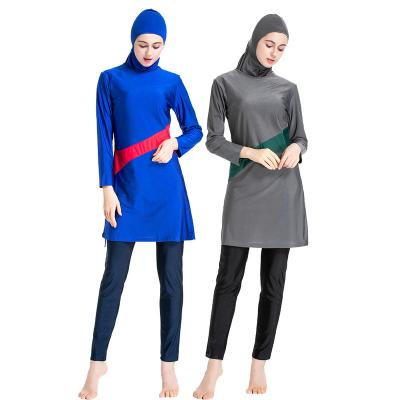 China Plus Size Muslim Swimwear For Women Modest Full Cover Swimsuit Long Sleeve Hijab for sale