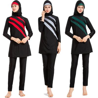 China Modest Swimsuit Guard Surfing Beachwear Islamic Muslim Swimwear Women Plus Size Long Sleeve for sale