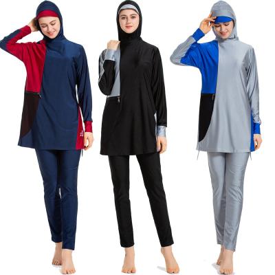 China Muslim Islamic Beach Wear Hijab Swimwear Full Coverage Women Plus Size Swimming Swimsuit Ladies for sale