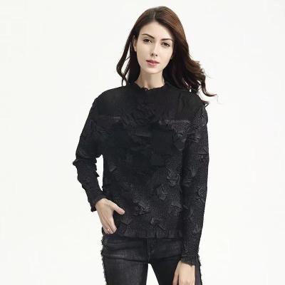 China Custom Wholesale Women's Latest Anti-pilling Fashion Slim Top Shirt for sale