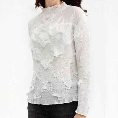 China Hot Selling High Quality Fashion Merchant Anti-pilling Long Sleeve Tops New Women's Shirts for sale