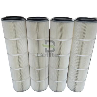 China Anti-Static Resistance Small Fire Reterdant High Efficiency 0.3micron HEPA Cartridge Filter Dust Collector Industrial Air Filter for sale