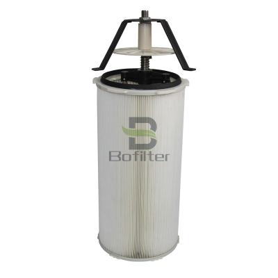 China Industrial Reterdant Rotary Blowing Filter Wing For Small Resistance Anti-Static Fire Blowing Filter Cartridge for sale