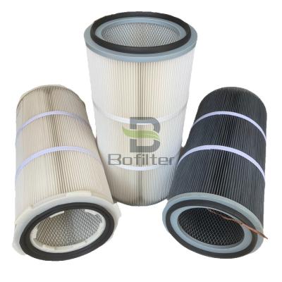 China Hot Selling Small Resistance Anti-Static Fire Reterdant Plasma Cutting Fire Reterdant Polyester Dust Air Hepa Filter for sale