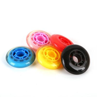 China Factory direct sale 76mm integrated roller skate/luggage integrated 3inch PU wheels skate wheels for sale