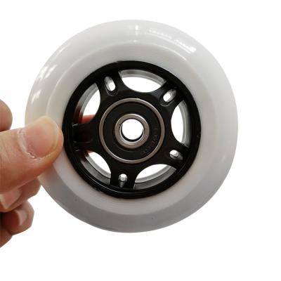 China Wear Resistant White PU Wheels 72mm 76mm Inline Skate Wheels 80mm for sale