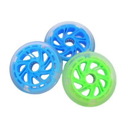 China Smooth Rolling 110mm PU Scooter Wheels Cheap Scooters Replacement Wheels for sale