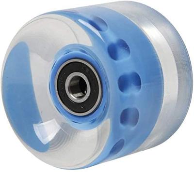 China Wear Resistant 60mm*45mm LED Skateboard Wheels With Supporting Longboard Wheels Cruiser Wheels Street for sale