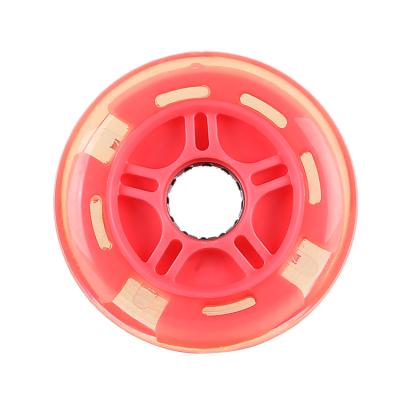 China Wear Resistant Pink Led Flash Wheel 80mm Mini Gold Maxi Scooter Flashing Lights Pink Rear Abec-7 for sale