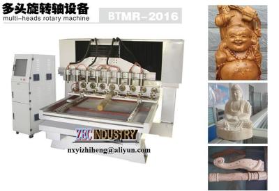 China CNC Engraving Machine, CNC Router - Multi-heads Rotary Machine for wood furniture,antique for sale