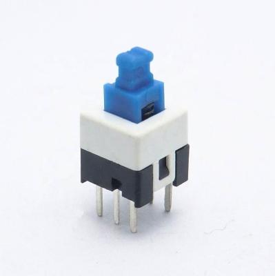 China Telecommunication 2p2t 2 Position Self Latching Push Button Switch for sale