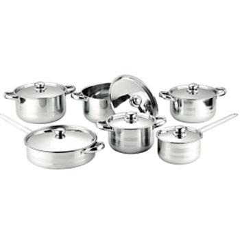 China Sustainable Manufacturers Direct Wholesale Cookware Set 12 Pcs Indian Cooking Pots Bargain Stainless Pots And Pans for sale