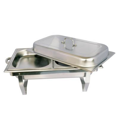 China Collapsible Stainless Steel Disposable Teaser Plate Two Trays With SS Lid for sale