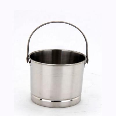 China Sustainable Non Magnetic Ice Pellet Bucket Universal Stainless Steel Bucket for sale