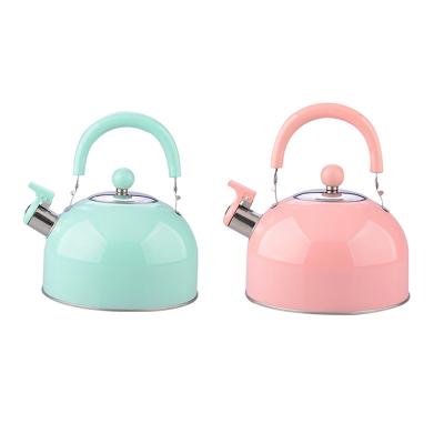 China Viable Fast Boiling Whistling Kettle Suitable For Gas Stove Or Induction Cooker Teapot 2.5L Large Capacity Kettle for sale