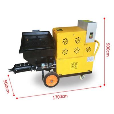 China Electric Portable Construction Cement Mortar Machine Large Power Cement Sprayer Spray Machine with Wheels for sale