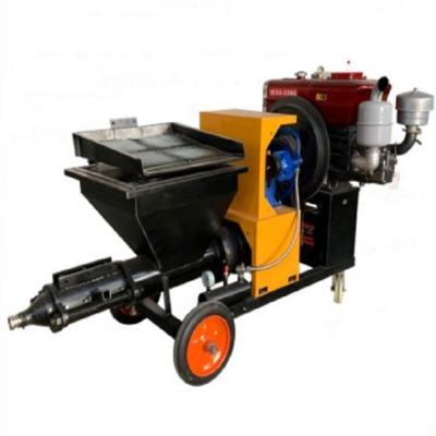 China Construction Cement Mortar Big Power 18HP Cement Spray Machine Sand Plaster Concrete Spray Machine for sale