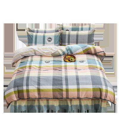 China Nondisposable Hot Selling European And American Style Printed Luxury Branded 100% Cotton Home Bed Sheets for sale