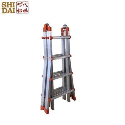 China Folding Ladders Factory Hot Sale Step Stool Handle Aluminum Universal Telescopic Folding Ladder With Wholesale Price for sale