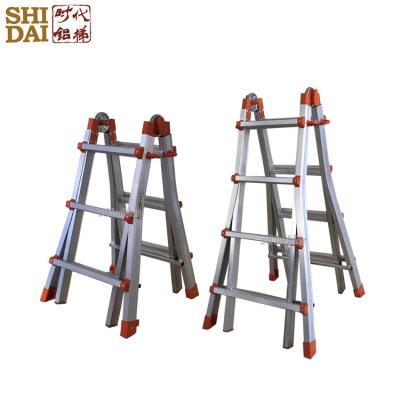 China Factory Wholesale Adjustable Folding Ladders Factory Wholesale Aluminum Aluminum Step Ladder With Lowest Price for sale