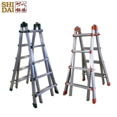 China Folding ladders factory directly supply household extendable multi purpose aluminum folding step ladder on hot sale for sale