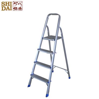 China Aluminum Folding Ladders Household 3 Step Store Foldable Easy Step Ladder for sale