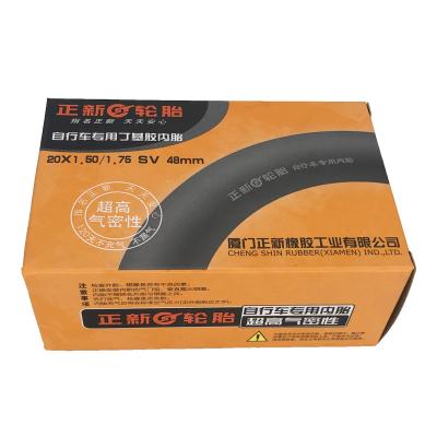 China 20x1.50/1.75 Inner Tube 48mm Rubber Air Nozzle 20 Inch Bicycle Tire Butyl Rubber Camera For Bicycle for sale