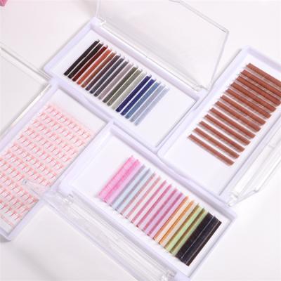 China Wholesale Multi Color False Mink Lashes Long Veyelash Color Rainbow Eyelash Extension Eyelash Extension Natural Colored Individual Eyelash for sale