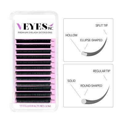 China Long Natural Soft Black Volume Lashes 5-25mm Length 0.03mm 0.05mm Different Natural Eyelash Extensions 0.07mm for sale