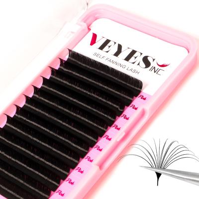 China Wholesale Natural Long Volume Lashes 0.02 0.03 0.04 Extensions Lash Trays Eyelash Extension Mink Volume Custom Russian Las for sale